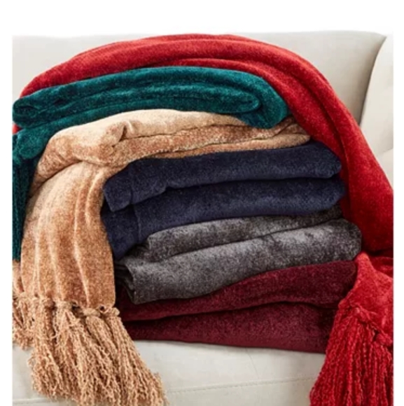 🛑SOLD🛑🛑Martha Stewart Collection Chenille Throw - Picture 3 of 3